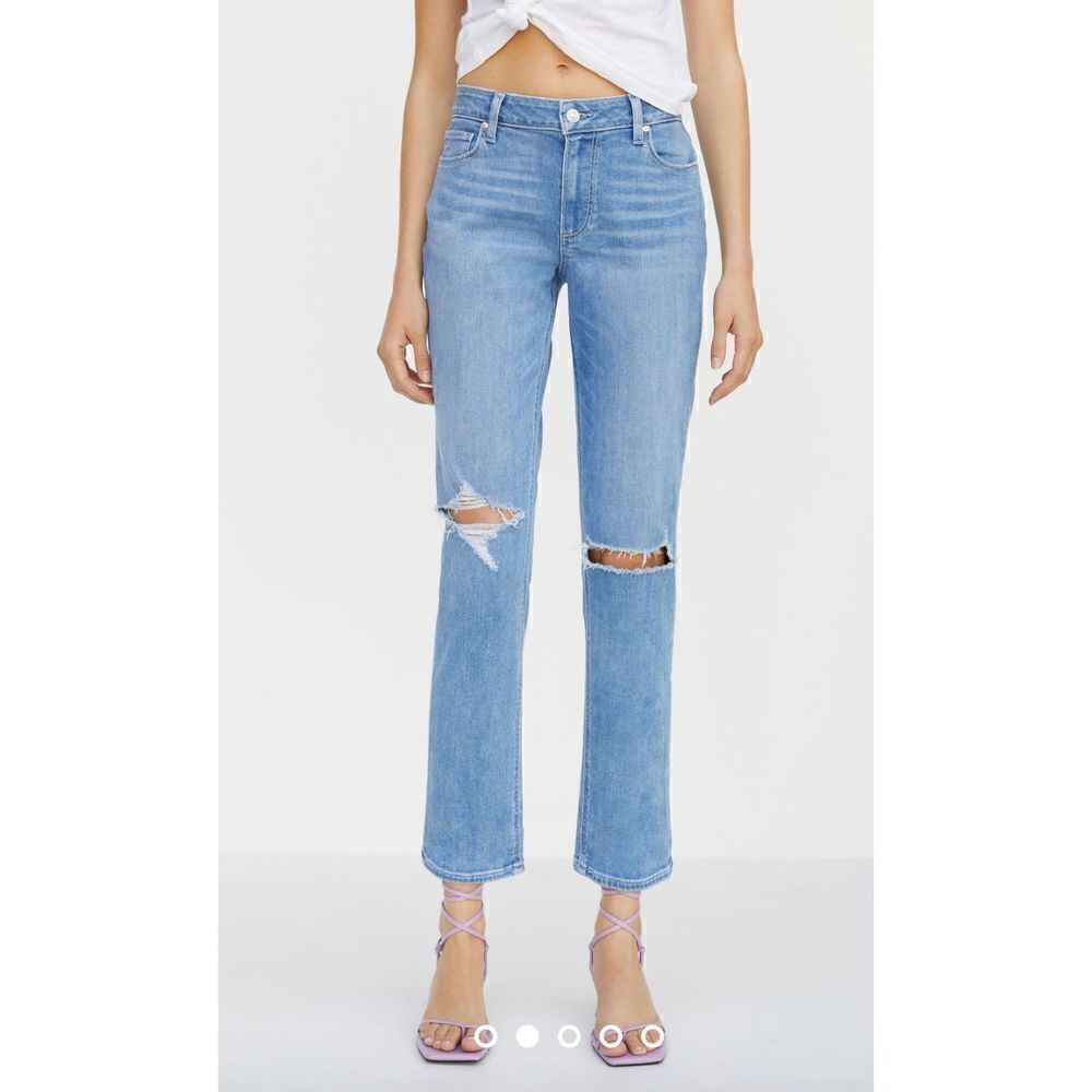 Anthropologie Paige Brigitte Mid-Rise Boyfriend Jeans size 25